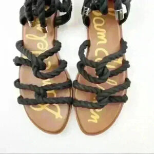 Sam Edelman Esperanza black Gladiator Rope Sandals